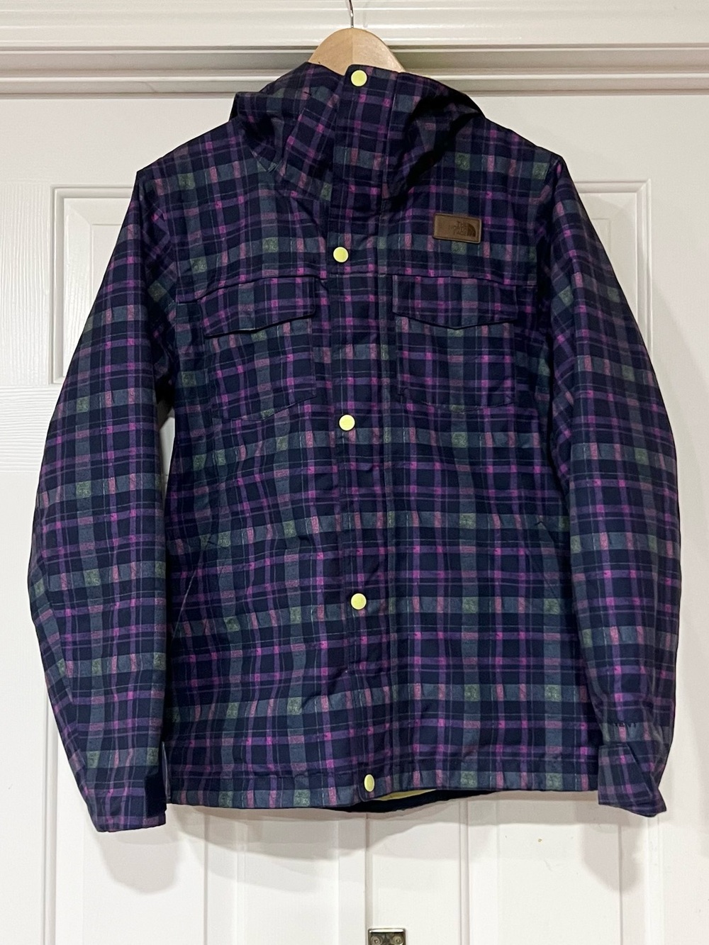 The North Face | Plaid Hooded Insulated Snow Ski Jacket